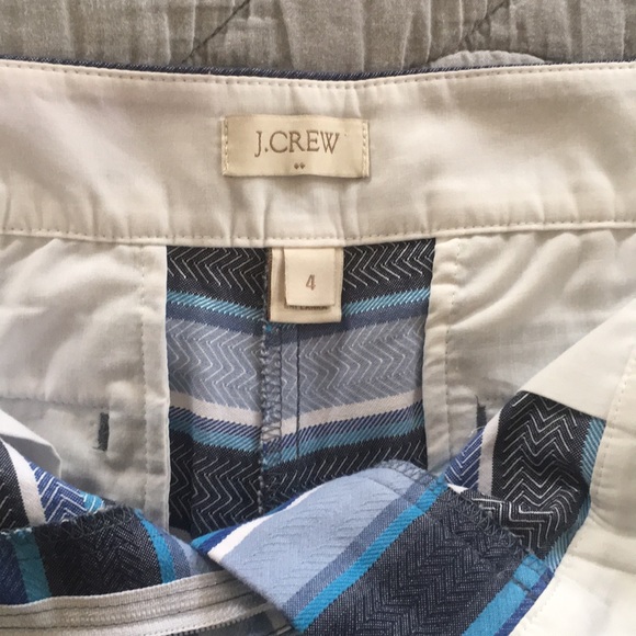Jcrew Striped Herringbone Shorts - Picture 2 of 4